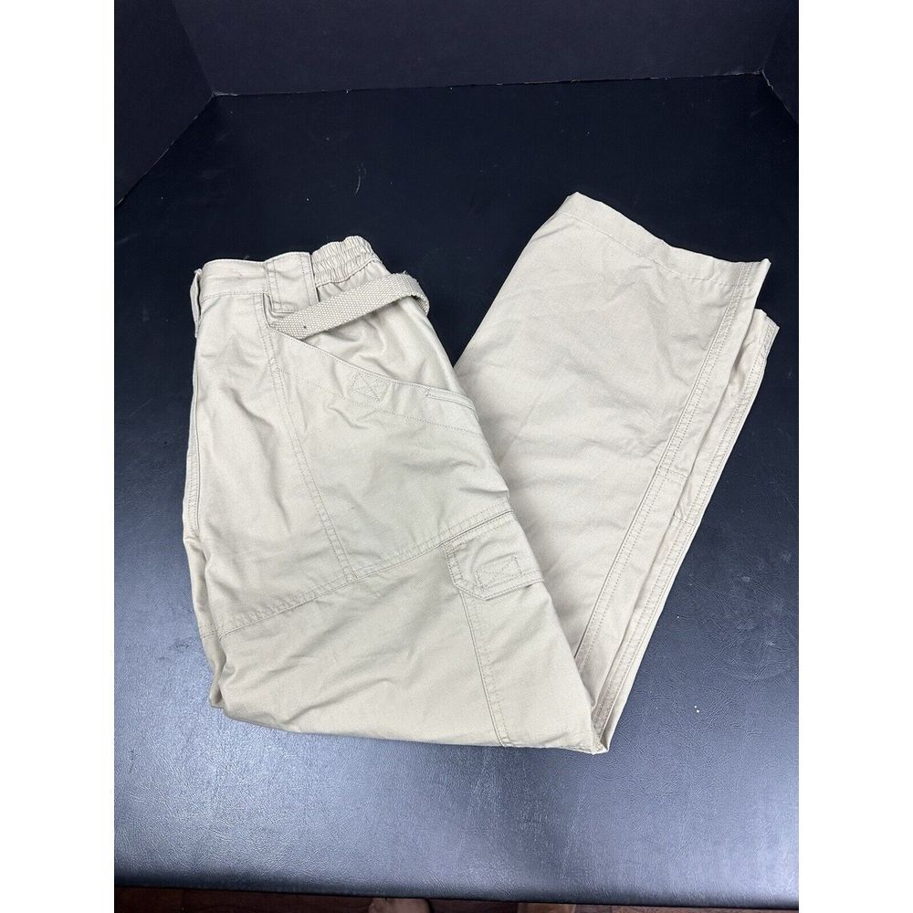 5.11 Tactical Pants Cargo TLBLIN-4389-1 Waist 32x27 Brown Beige Womens Youth Men - Picture 1 of 15